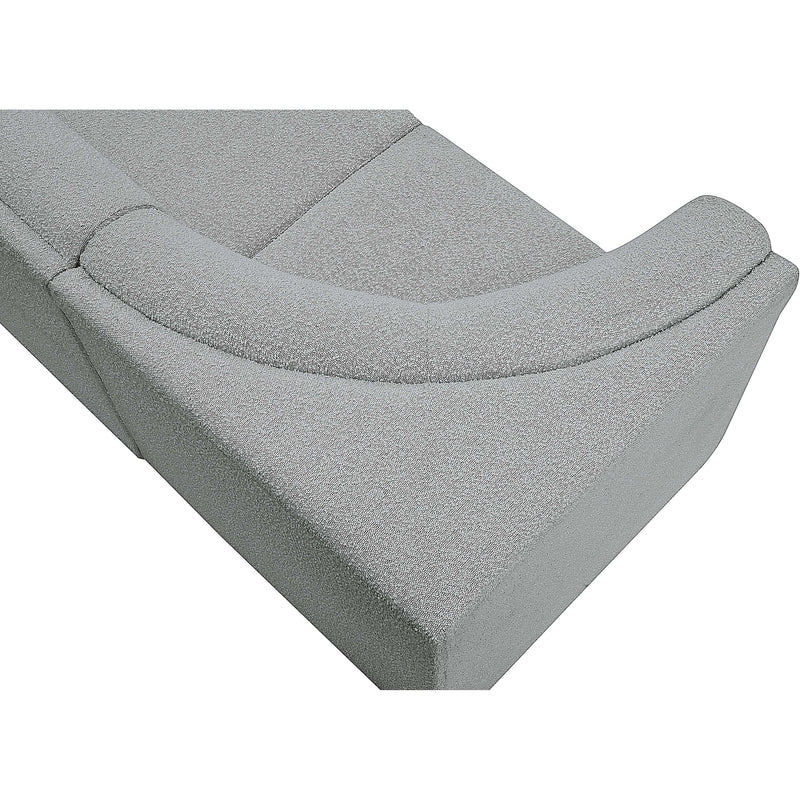 Meridian Ollie Grey Boucle Fabric Modular Sofa IMAGE 10