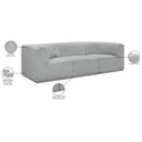 Meridian Ollie Grey Boucle Fabric Modular Sofa IMAGE 13