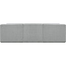 Meridian Ollie Grey Boucle Fabric Modular Sofa IMAGE 3