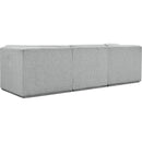Meridian Ollie Grey Boucle Fabric Modular Sofa IMAGE 4