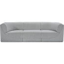 Meridian Ollie Grey Boucle Fabric Modular Sofa IMAGE 5