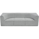 Meridian Ollie Grey Boucle Fabric Modular Sofa IMAGE 6
