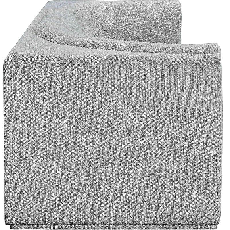 Meridian Ollie Grey Boucle Fabric Modular Sofa IMAGE 7