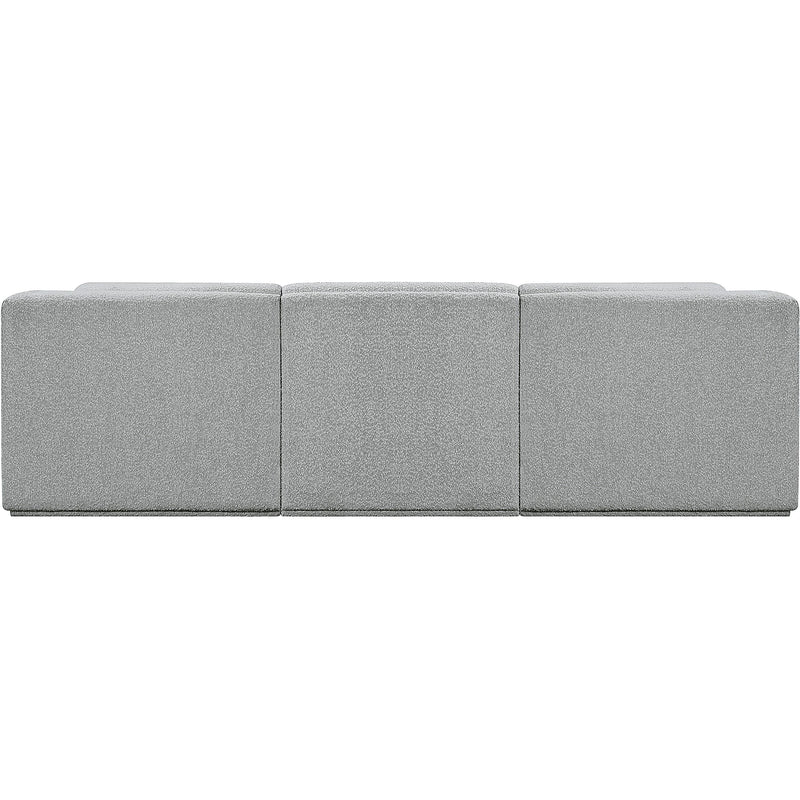 Meridian Ollie Grey Boucle Fabric Modular Sectional IMAGE 3