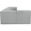 Meridian Ollie Grey Boucle Fabric Modular Sectional IMAGE 7