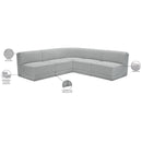 Meridian Ollie Grey Boucle Fabric Modular Sectional IMAGE 11