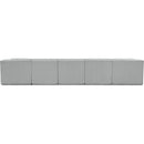 Meridian Ollie Grey Boucle Fabric Modular Sectional IMAGE 3
