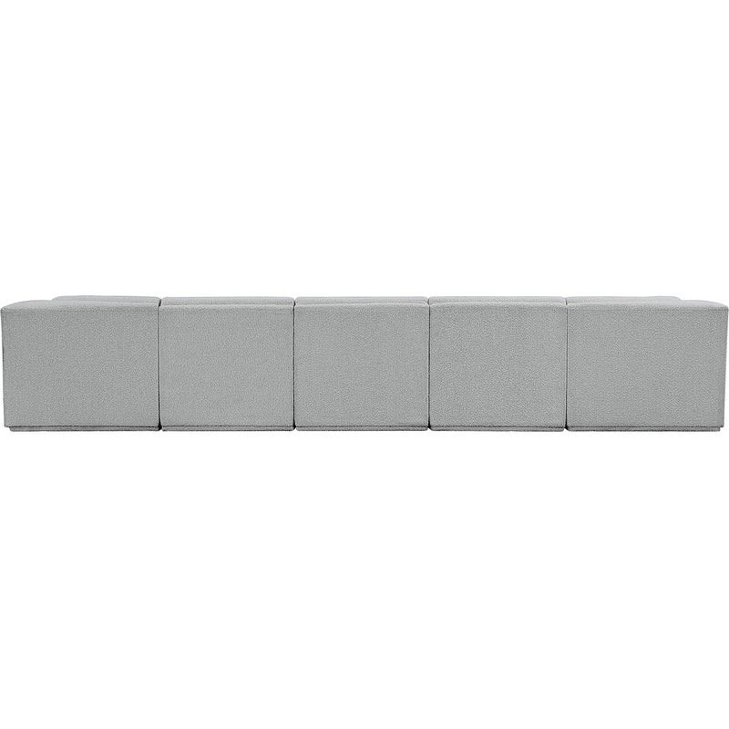 Meridian Ollie Grey Boucle Fabric Modular Sectional IMAGE 3