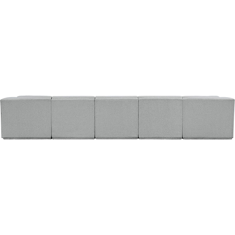 Meridian Ollie Grey Boucle Fabric Modular Sectional IMAGE 3