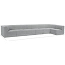 Meridian Ollie Grey Boucle Fabric Modular Sectional IMAGE 15