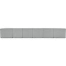 Meridian Ollie Grey Boucle Fabric Modular Sectional IMAGE 3