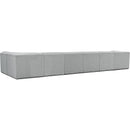 Meridian Ollie Grey Boucle Fabric Modular Sectional IMAGE 4