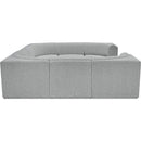 Meridian Ollie Grey Boucle Fabric Modular Sectional IMAGE 7