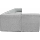Meridian Ollie Grey Boucle Fabric Modular Sectional IMAGE 6