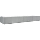 Meridian Ollie Grey Boucle Fabric Modular Sectional IMAGE 4