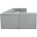 Meridian Ollie Grey Boucle Fabric Modular Sectional IMAGE 7