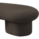 Meridian Luka Brown Boucle Fabric Bench IMAGE 10