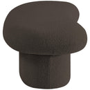 Meridian Luka Brown Boucle Fabric Bench IMAGE 6