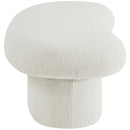 Meridian Luka Cream Boucle Fabric Bench IMAGE 6