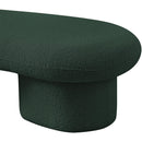 Meridian Luka Green Boucle Fabric Bench IMAGE 10