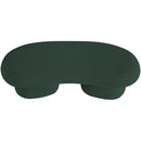 Meridian Luka Green Boucle Fabric Bench IMAGE 5