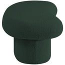 Meridian Luka Green Boucle Fabric Bench IMAGE 6