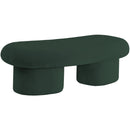 Meridian Luka Green Boucle Fabric Bench IMAGE 7