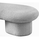 Meridian Luka Grey Boucle Fabric Bench IMAGE 10