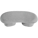 Meridian Luka Grey Boucle Fabric Bench IMAGE 5