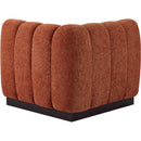 Meridian Quinn Cognac Chenille Fabric Corner Chair IMAGE 3