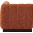 Meridian Quinn Cognac Chenille Fabric Corner Chair IMAGE 6