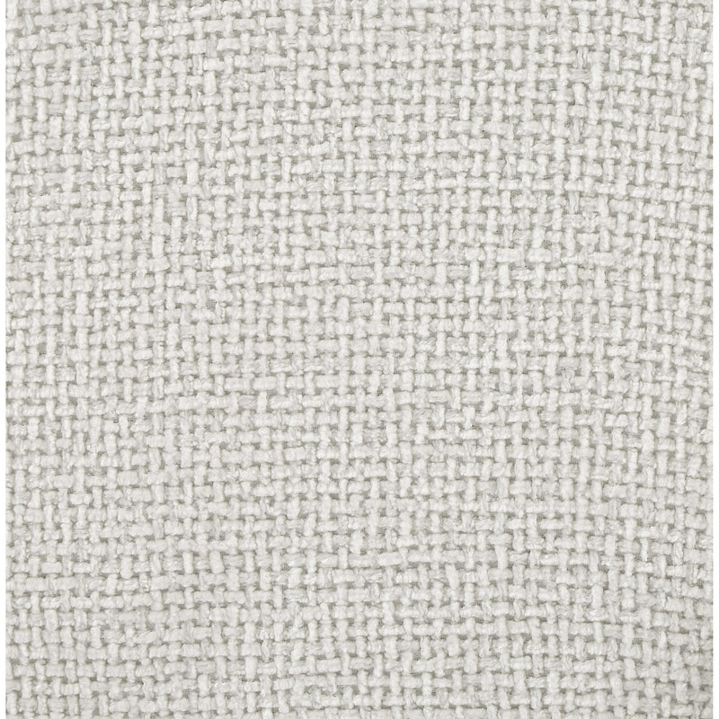 Meridian Quinn Cream Chenille Fabric Corner Chair IMAGE 8