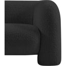 Meridian Emory Black Boucle Fabric Chair IMAGE 10