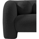 Meridian Emory Black Boucle Fabric Chair IMAGE 13