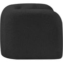 Meridian Emory Black Boucle Fabric Chair IMAGE 6