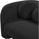 Meridian Emory Black Boucle Fabric Chair IMAGE 9