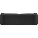 Meridian Emory Black Boucle Fabric Sofa IMAGE 3