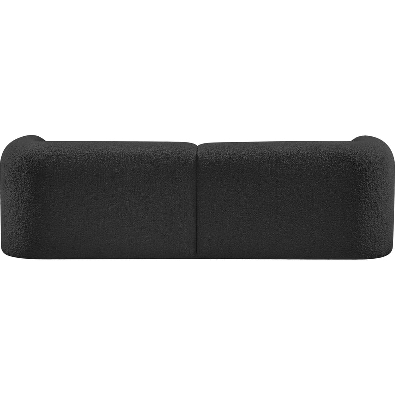 Meridian Emory Black Boucle Fabric Sofa IMAGE 3