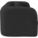 Meridian Emory Black Boucle Fabric Sofa IMAGE 6