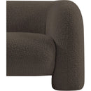 Meridian Emory Brown Boucle Fabric Chair IMAGE 10