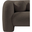 Meridian Emory Brown Boucle Fabric Chair IMAGE 13