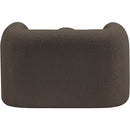 Meridian Emory Brown Boucle Fabric Chair IMAGE 3