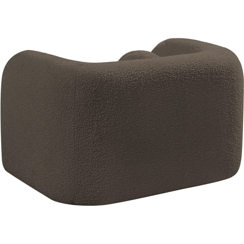 Meridian Emory Brown Boucle Fabric Chair IMAGE 7