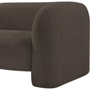 Meridian Emory Brown Boucle Fabric Chair IMAGE 8