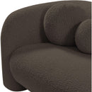 Meridian Emory Brown Boucle Fabric Chair IMAGE 9