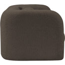 Meridian Emory Brown Boucle Fabric Loveseat IMAGE 6