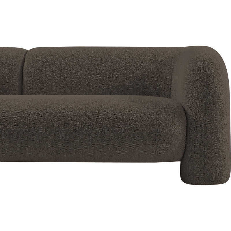 Meridian Emory Brown Boucle Fabric Sofa IMAGE 10