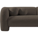 Meridian Emory Brown Boucle Fabric Sofa IMAGE 13