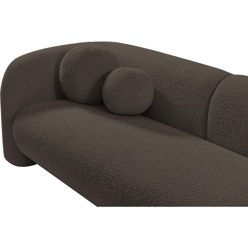 Meridian Emory Brown Boucle Fabric Sofa IMAGE 9