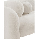 Meridian Emory Cream Boucle Fabric Chair IMAGE 12
